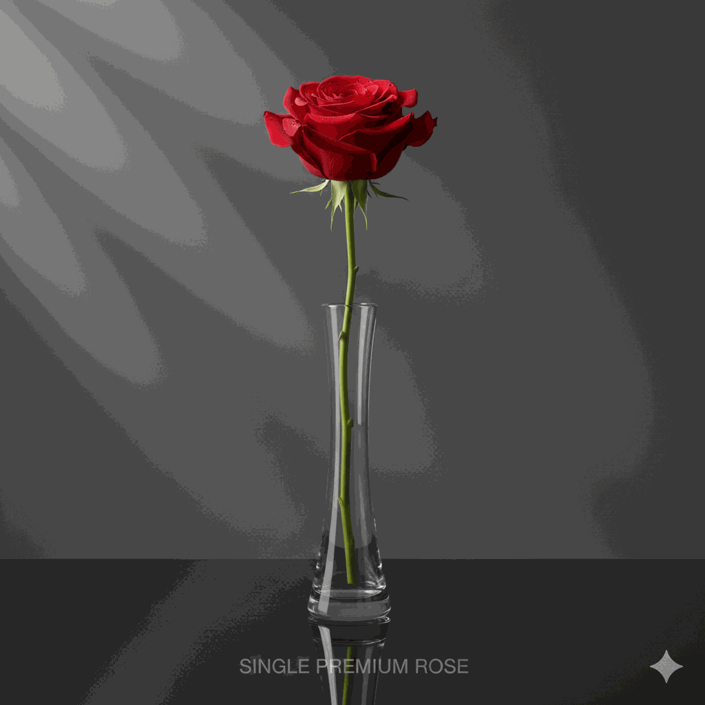 Single Red Rose
